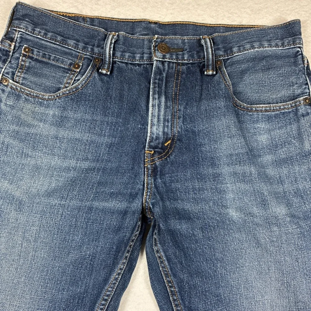 Levis 527 Mens Jeans 33x32 Blue Bootcut Fit Medium Wash Denim Classic City Biker